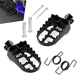 Shakas 2 PCS Dirt Bike Foot Pegs, PW50 PW80 TW200 Front Footpegs, Heavy Duty Alloy Rust-proof Pedals for 50 cc 70 cc 110 cc 125 cc SDG Extreme Thumpstar, Compatible with Yamaha HNDA Sunl (Black)