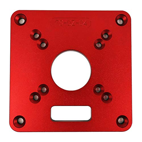 STEEIRO Router Platte Aluminiumlegierung Router Tisch Einlegeplatte Universal Trimmmaschine Flipboard für Holzbearbeitung Bänke Tischplatte