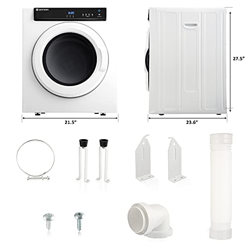 Sentern Electric Portable Clothes Dryer - 14 Lbs Capacity Compact Laundry Dryer With 1400W Drying Power (White -) #TOP4