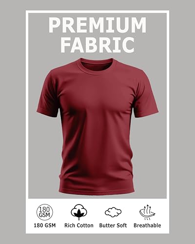 Image of Caseria Men's Cotton Printed T-Shirt -Life is Better Beach | 100% Cotton | Half Sleeves | Regular Fit | Printed | Round Neck | Graphic T Shirt