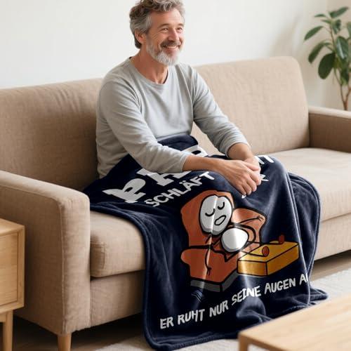 Couverture douillette pour père : plaid de salon pour vos soirées télé - 3