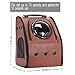 Texsens Innovative Traveler Bubble Backpack Pet Carriers Airline Travel Approved Carrier Switchable Mesh Panel for Cats and Dogs (One Size, Coffee)