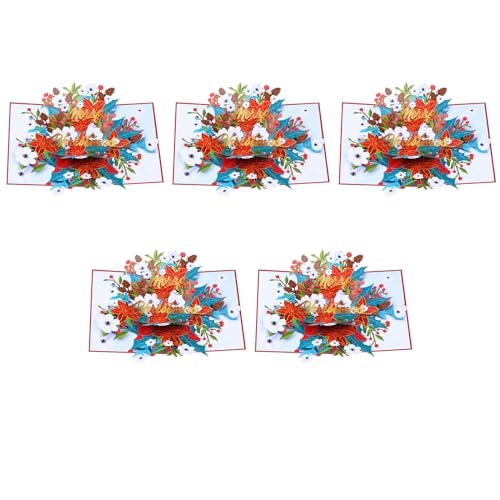Carte de vœux 3D festive pour envoyer de l'amour à Noël