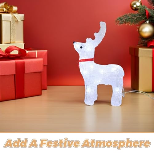 Renne lumineux Noël pour décoration de table festive - 4