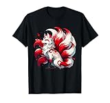 Nine Tailed Foxes Kitsune and Torii Gate