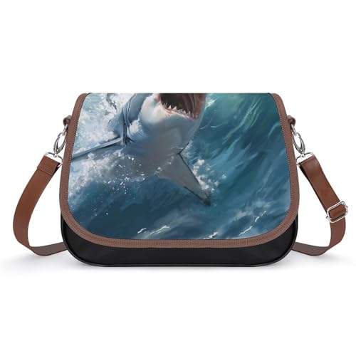 Sac messager imperméable requin blanc pour protéger vos affaires