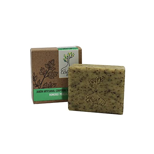 Exfoliantes Y Mascarillas, Guild Jabón en Barra Corporal Exfoliante con Romero, Perejil y Pimienta, Árbol Verde. 100 grs.