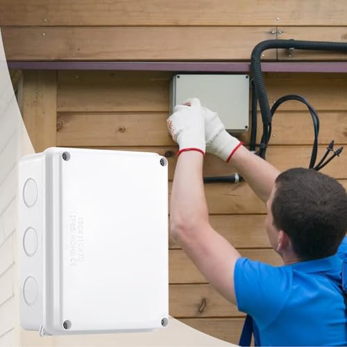 Boîte de jonction électrique extérieure étanche avec housse de protection à vis