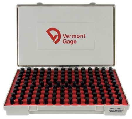 Pin Gage Set, Minus, 0.501-0.625 In, Black