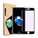 2-Pack iPhone 7 Screen Protector, Icheckey Anti-Blue Light 3D Soft Edge Full Coverage Tempered Glass Screen Protector for Apple iPhone 7 4.7"-Black