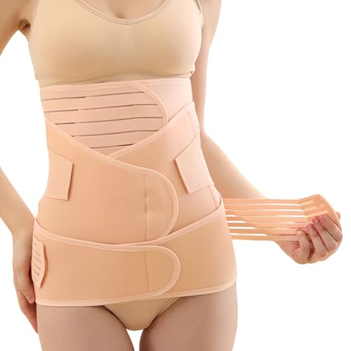 QFE 3 in 1 Postpartum Belly Band Post Partum for Women Abdominal Binder Surgery C Section Recovery Stomach Belly Wrap Belt