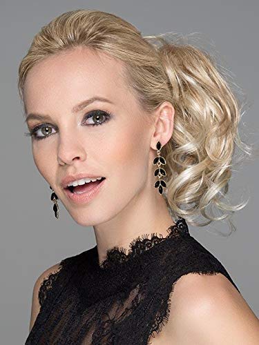 Frappe Clip in Ponytail Color Platinum Blonde - Ellen Wille Wigs 7" Length Hair Piece Butterfly Attachment Synthetic Womens Short Lightweight Bundle MaxWigs Hairloss Booklet