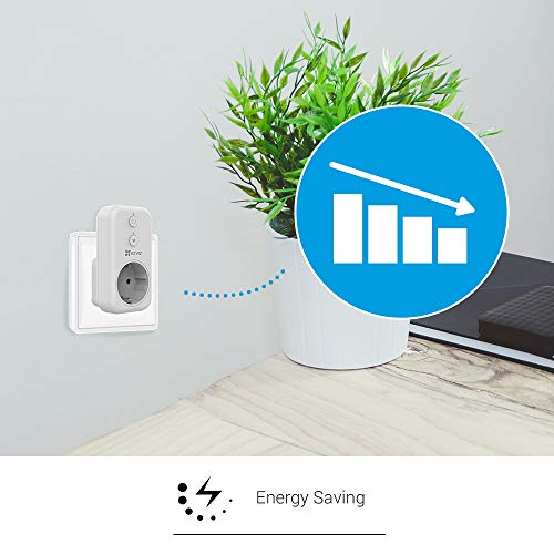 EZVIZ T31 Smart Plug, wifi-stopcontact (zonder elektriciteitsclassieken, werkt met Alexa, Google Home, met app-besturing… - Image 5