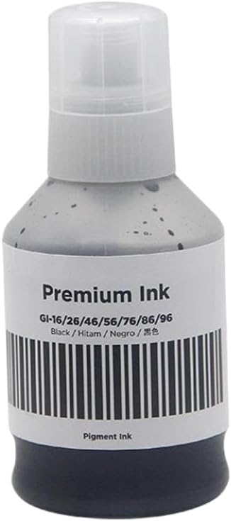 GI16 GI 16 GI-16 Compatible Color Bulk Water Based Bottle Refill Ink 4-Pack Printer Supplies Compatible with MAXIFY GX6010 GX7010(1 Set (4X Bottle))