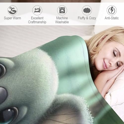 Couverture polaire koala pour cocooning et soirées canapé - 4