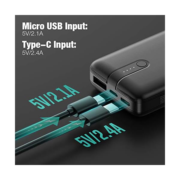 10000mAh-Portable-Charger-2-Pack-Power-Bank-Fast-Charging-External-Battery-Pack-with-USB-C-Dual-Input-Cell-Phone-Charger-Battery-Bank-for-iPhone12-Samsung-S10-LG-Google-AirPod BABAKA 10000mAh Portable Charger 2-Pack Power Bank, Fast Charging External Battery Pack with USB-C Dual Input, Cell Phone Charger Battery Bank for iPhone12 Samsung S10 LG Google AirPod