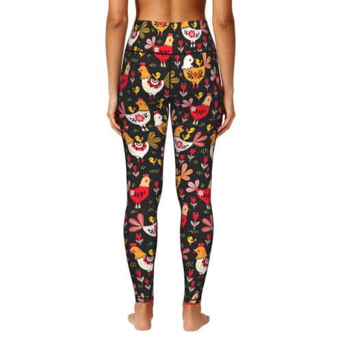 Pantalones de yoga con bolsillos laterales y estampado original para fitness o uso informal 4