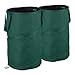 Relaxdays Laubsack selbstaufstellend, 2er-Set, Gartenabfallsack Pop-Up, 120 L, Gartensack selbststehend, ∅: 44 cm, grün