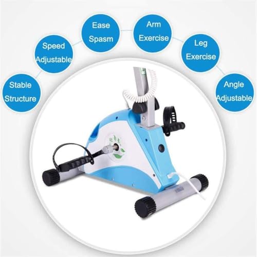 Image of Electric Folding Exercise Bike, Pedal Exerciser for Elderly Upper & Lower Limbs Rehabilitation, Electric Manual Fitness Machine