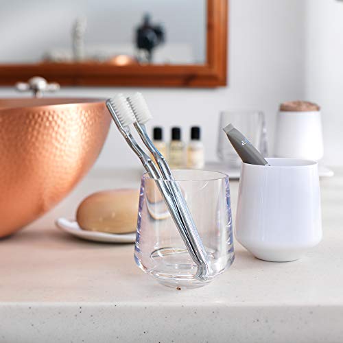 Drinique Unbreakable Stemless Wine Glasses (Set Of 4) 12Oz Tritan Plastic Stemless Glassware For Indoor Or Outdoor Use - Clear #TOP6