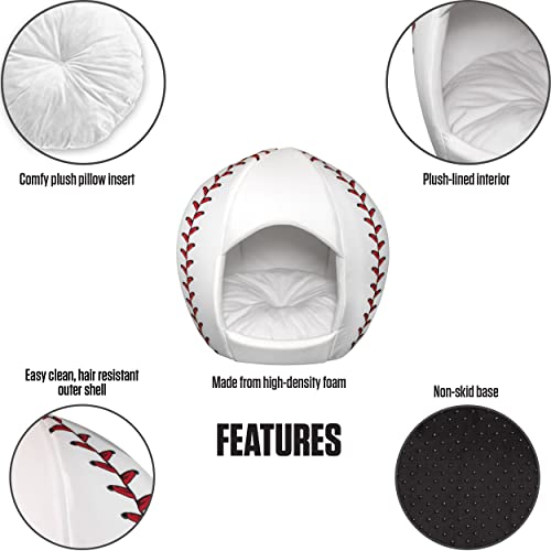 Maccabi 8871 Art Baseball Dog Bed - Sports Themed Pet Bet thumb #1