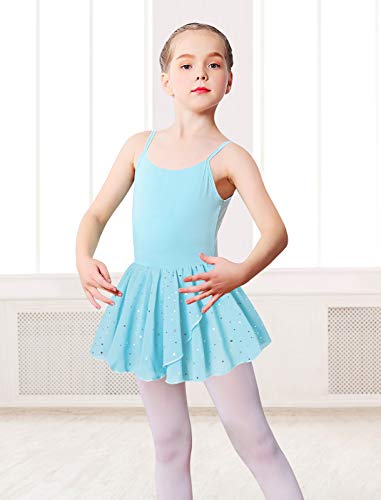 image for Lovekider Dance Clothes for Girls Ballet Leotard with Tutu Skirt Trans