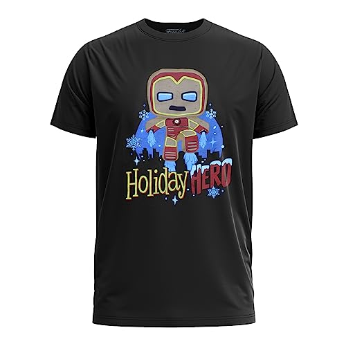 Figurine Funko Pop Gingerbread Iron Man Marvel avec son t-shirt XS pour Noël