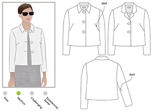 Style Arc Sewing Pattern - Harriet Jacket (Sizes 18-30)