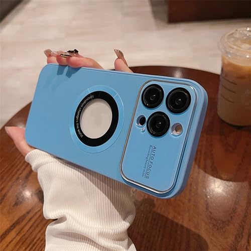 Coque de chargement sans fil iPhone 14 Pro Max antichoc bleu Sierra protection objectif complète