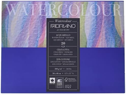 Fabriano Artistico Watercolor Paper - Extra White 12.5x18cm 25 Sheet Block