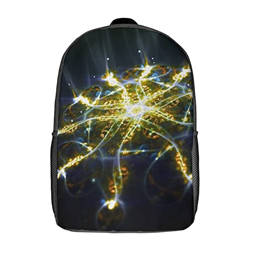 Cartable unisexe 17 pouces avec sac à dos imprimé 3D artistique pour enfants et adultes