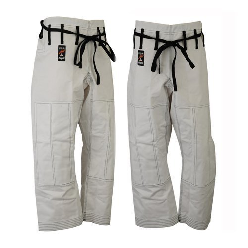 Pantalon de MMA Playwell blanc pour briller lors de vos compétitions de Ju-Jitsu