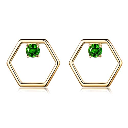 Boucles d'oreilles pour Femme en Argent 925 à tige hexagonale