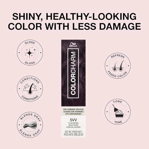 Image of COLORCHARM Demi Permanent Hair Color - Gloss, Refresh & Tone - 2 Fl Oz | Shea Butter | Free of ammonia, gluten, parabens, and animal-derived ingredients.
