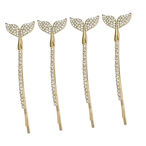 SAFIGLE 4pcs Fancy Hair Clips Girls Hairpin Rhinestones Hairpin Hair Accessory for Different Hairstyles