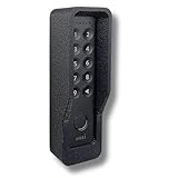 Generisch Support mural compatible avec Nuki Keypad 2 et NFC ? Housse de protection antivol avec vis de s�curit� Torx ? Protection contre les intemp�ries ? Finition imitation pl�tre - Noir (avec toit