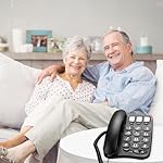 ELECDON-Large-Button-Phone-for-House-One-Touch-Dialing-Amplified-Corded-Phone-with-Speakerphone-for-Home-Landline-Phones-No-Need-to-use-Batteries-Noise-Cancelling-for-Hotel-Business-Office