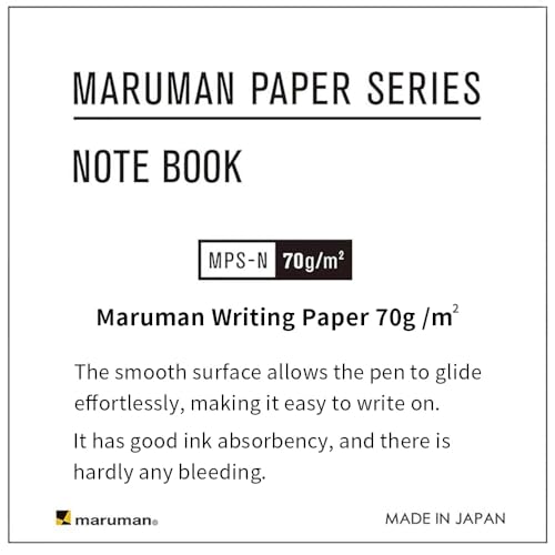 Bloc-notes A7 Maruman M.Memo carnet de notes ligné mini spirale papier perforé 20-Pack