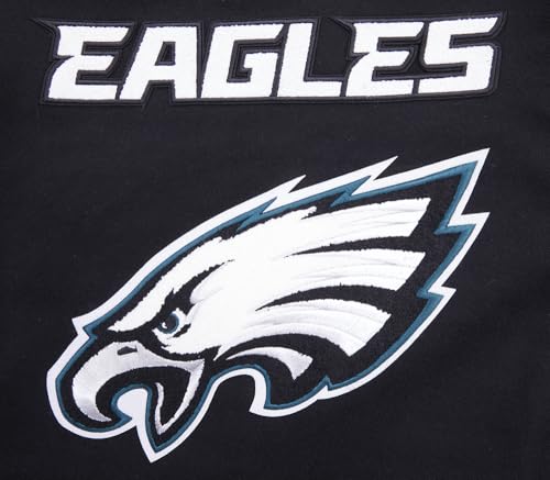 Pro Standard Mens NFL Philadelphia Eagles Mash Up Varsity Jacket Black M - Image 5