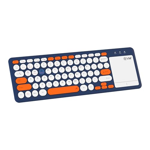 EVM EnMagica Wireless Keyboard | 2.4GHz + Bluetooth 5.0 Dual Mode | 78 Keys, Compact Slim Design, Type-A USB Receiver| High Performance Multi-Device | 1 Year Warranty (EVM-WLK-027)