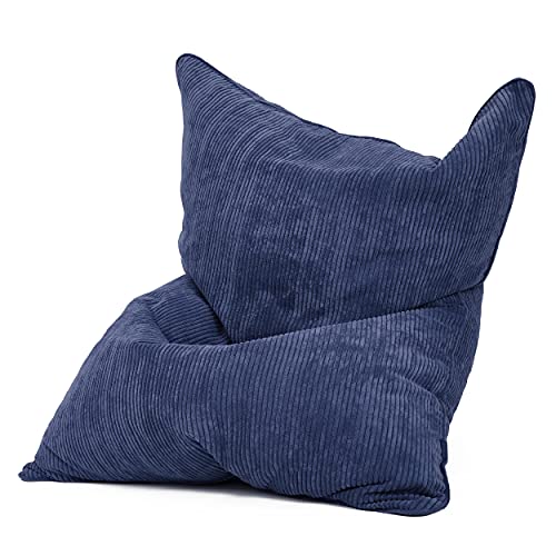 Green Bean© Square XXL Indoor Housse en Velours Côtelé 140 x 180 cm - Housse de Pouf sans Remplissage - 600D Oxford, Cord - Doux, Moelleux, Robuste -...