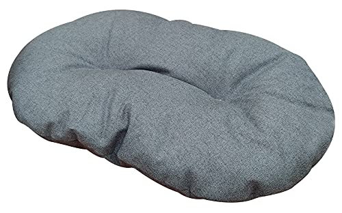 Croci Hydro - Cuscino per cane Ovale, Impermeabile Idrorepellente, Tessuto Lavabile facile da pulire, Blu, 61x40 cm