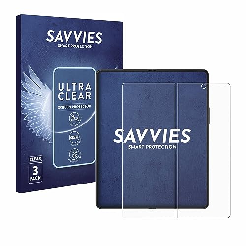 Savvies 6 Pack Screen Protector compatible with Samsung Galaxy Z Fold 3 5G (Inner display) Protection Film Clear