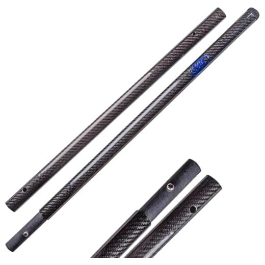 CKG Carbon Fiber Travel Sand Scoop Shovel Handle Universal Lightweight Pole for Beach Metal Detecting Long Rod with 28.5mm/1 1/8" Diameter