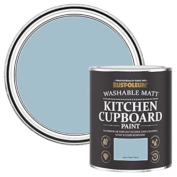 Rust-Oleum Blue Kitchen Cupboard Paint in Matt Finish - Nan's Best China 750ML