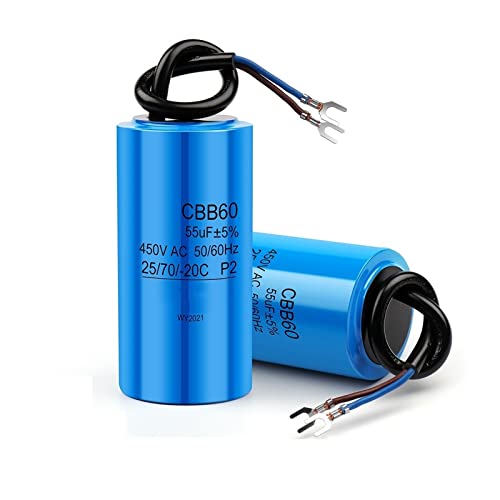 Condensateur de démarrage CBB60 14UF blanc haute tension 450V AC