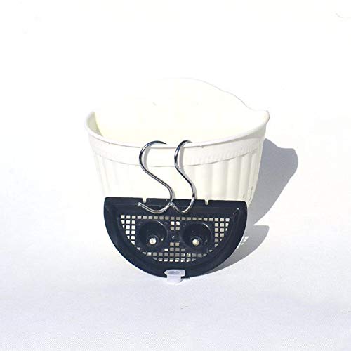 3Pack Wall Hanging Flowers Planter Plant Pot,A Type Resin Container Gardening Indoor Or Outdoor (White, 9.8X8.3Inch) #TOP2