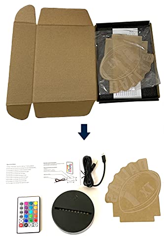 Lámpara LED 3D para Mesa Dallas Multicolor con Control Remoto miniatura 5