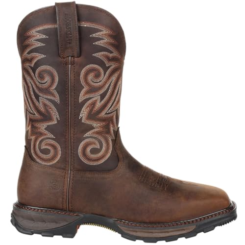 Durango® Maverick XP™ Steel Toe Waterproof Western Work Boot, Burly Brown, Size 12(M) by Durango - Used condition - US$89.94