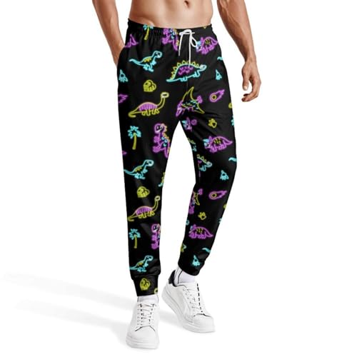 Mens Joggers Sweatpants Printed Athletic Pants for Running Casual Sports with Pockets
